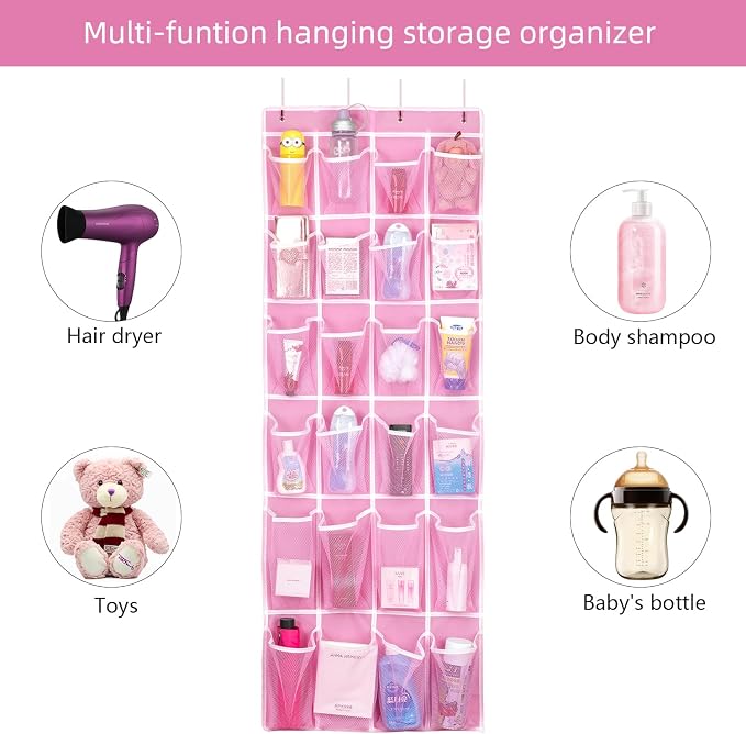 2 Pack Hanging Shoe Organizer，Over Door Shoe Organizer - Image 5