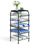 Vrisa 5 Tier Water Bottle Storage Rack Vertical Freestanding Bottled Water by Vrisa