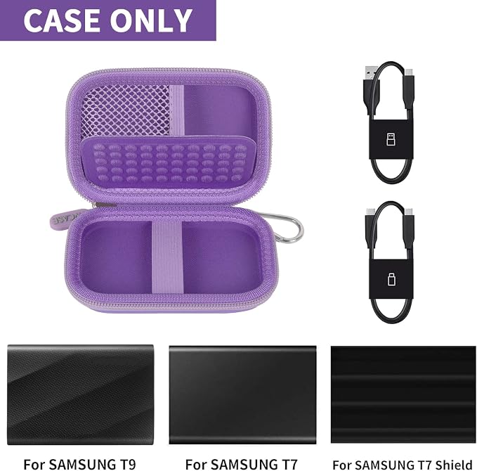 Case Compatible with Samsung T9/ T7/ T7 Shield Portable SSD 1TB 2TB 4TB - Image 2