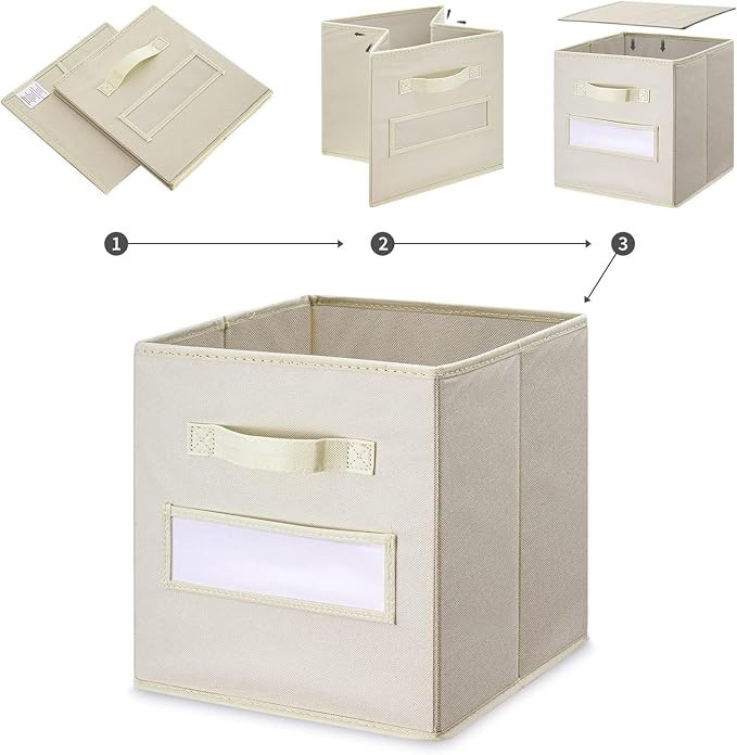 artsdi 13x13x13 storage cube bins Fabric storage cubes - Image 4