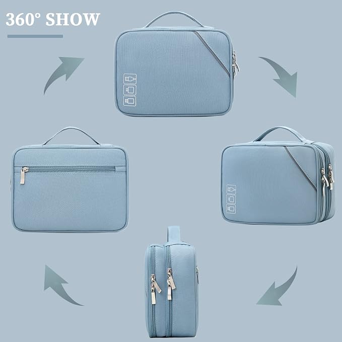 Lanola Electronic Accessories Case, Electronics Travel Organizer, Portable - Image 3