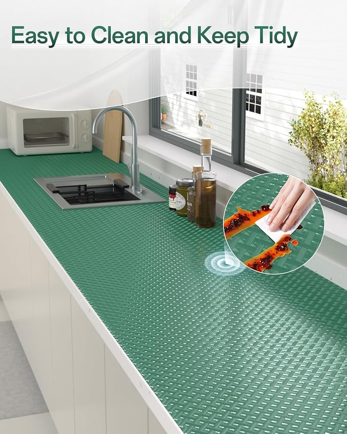 Shelf and Drawer Liner for Kitchen Cabinet, Non-Adhesive 24in x 360in - Image 7