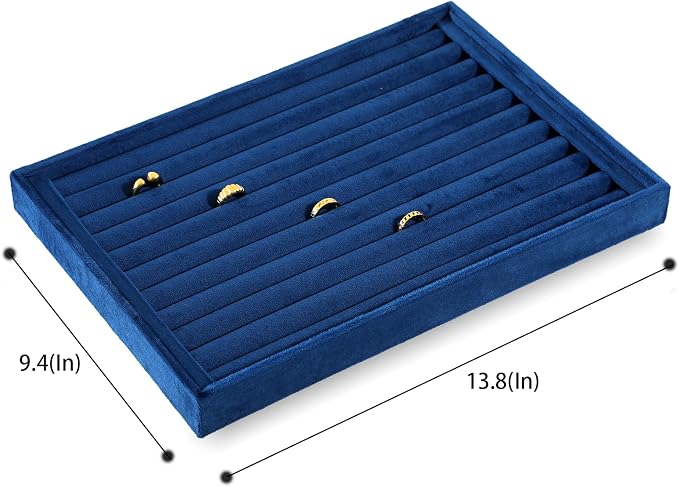 Ring Tray, Velvet Jewelry Trays, Premium Ring Display Case, Luxury Stud Earring - Image 5