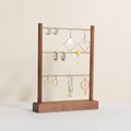 GemeShou Walnut earrings display stand by GemeShou