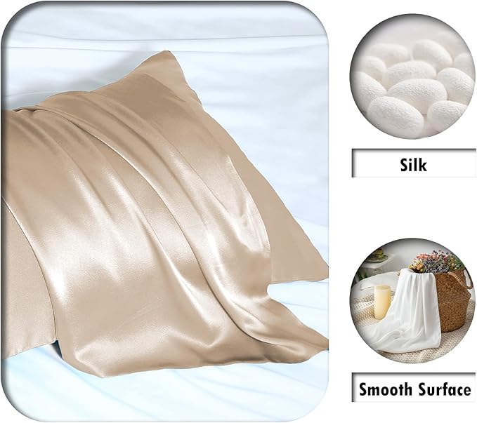 Mulberry Silk Pillowcase for Hair and Skin Pillow Case - Image 2