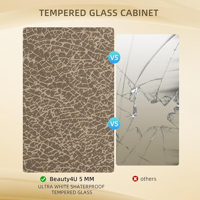 Beauty4U Glass Display Cabinet - Image 5