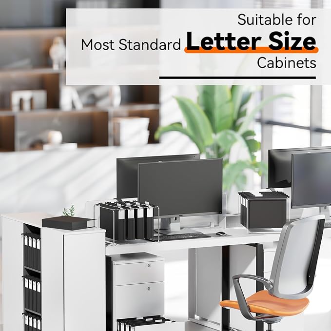 Extra Capacity Hanging File Folders Letter Size, Heavy Duty 2" Expandable Hang - Image 7