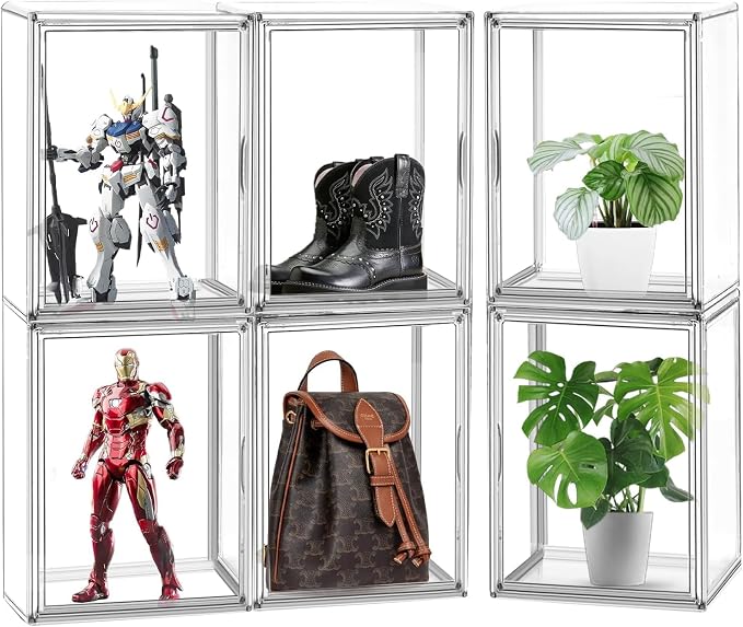 X-Large Acrylic Display Case Size 14 Sneaker Shoe Box by DAYOOH