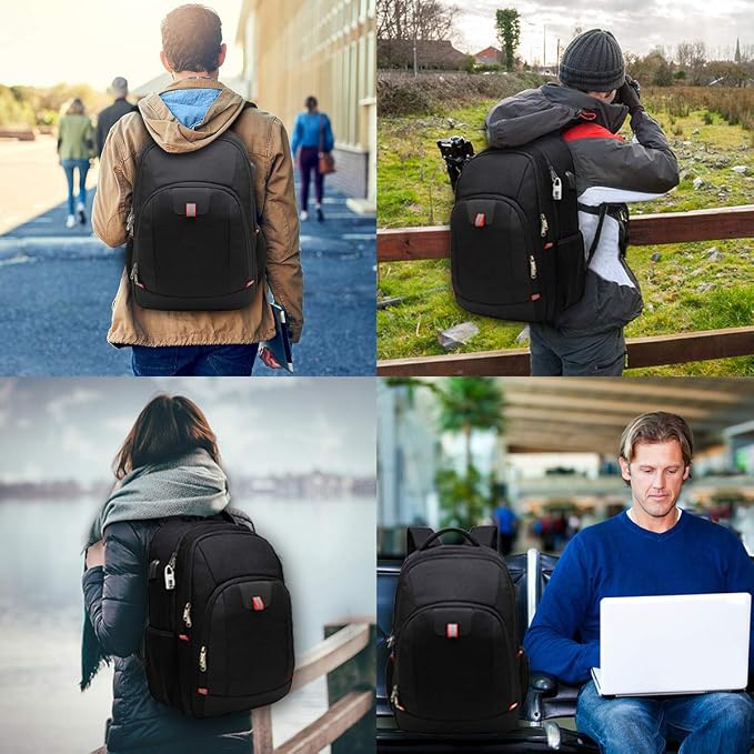 Della Gao Laptop Backpack for Men, Large Anti-Theft Business Travel Backpack - Image 6