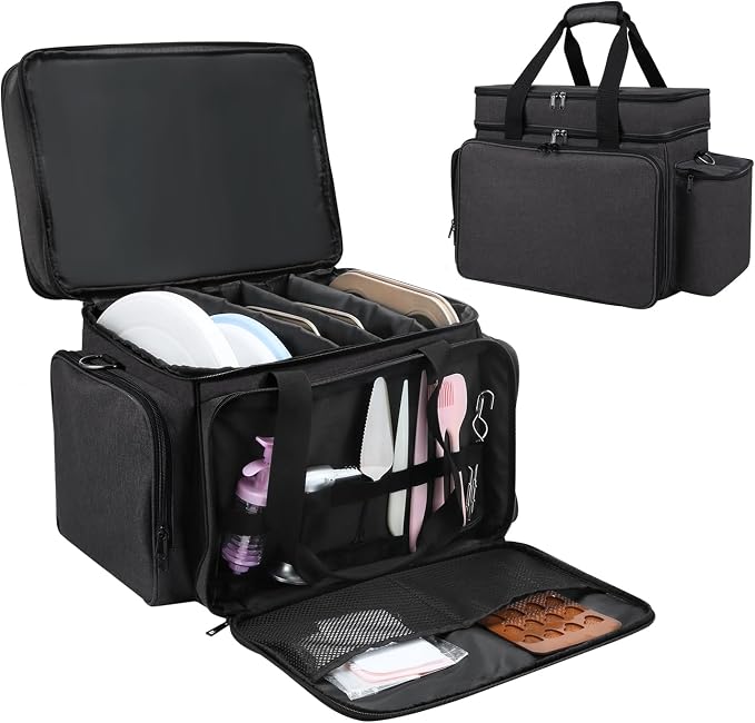 Baking Supplies Storage Case, Cake Decorating Storage Baking Supplies by Yumt