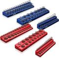 6-Piece Magnetic Socket Organizer Set, Magnetic Socket Holder Includes 1/4" by AIUITIO