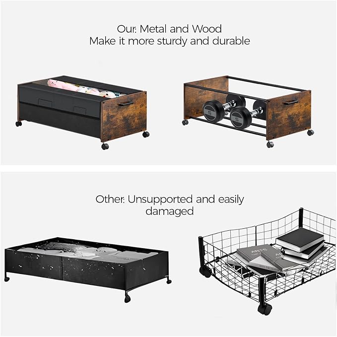 Under Bed Storage with Wheels, Under Bed Storage Containers, UnderBed Drawers - Image 7