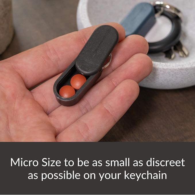 Keychain Pill Holder Single Pack – Lightweight Magnetic Pill Organizer - Image 3