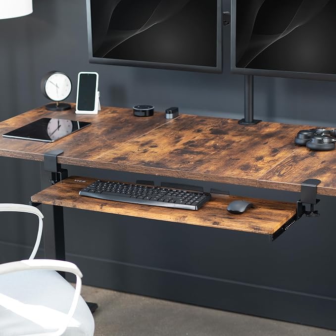 VIVO Extra Long Clamp-on Computer Keyboard and Mouse Under Desk Slider Tray - Image 8