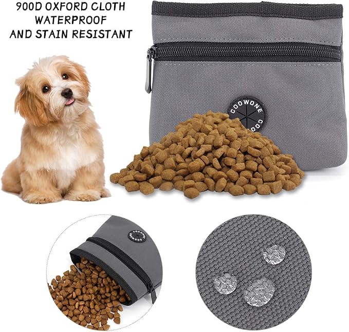 COOWONE Dog Treat Pouch with Pet Training Clicker, Detachable Dog Puppy - Image 3