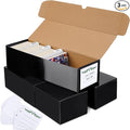 Trading Card Storage Box with Dividers, Cardboard Card Organizer Box by Joyoumess