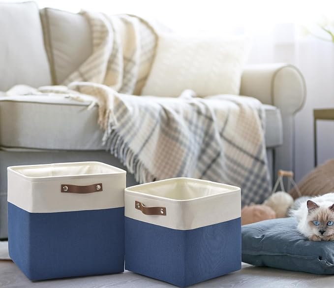 Foldable Storage Cubes 11x11 Inch, Collapsible Storage Basket - Image 7