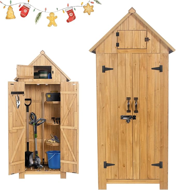Wooden Outdoor Storage Shed by Agitree