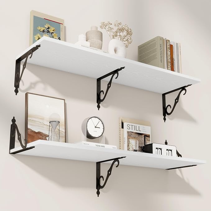 RICHFOCUS 12 Inch Deep Floating Shelves by Unknown