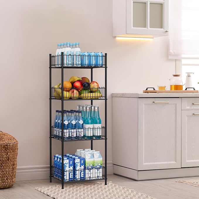 OYEAL Water Bottle Storage Holder 4 Tier Can Organizer - Image 4