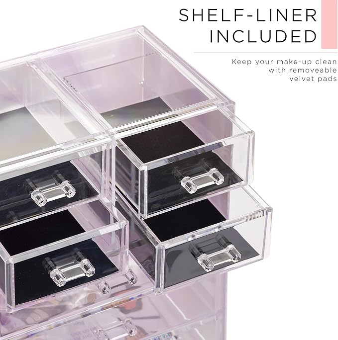 Sorbus Clear Cosmetic Makeup Organizer - Image 6