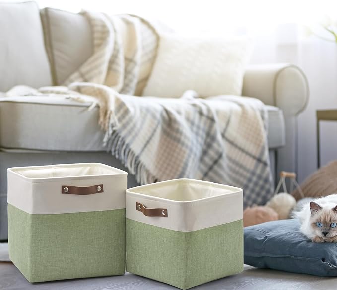 Foldable Storage Cubes 11x11 Inch, Collapsible Storage Basket - Image 7