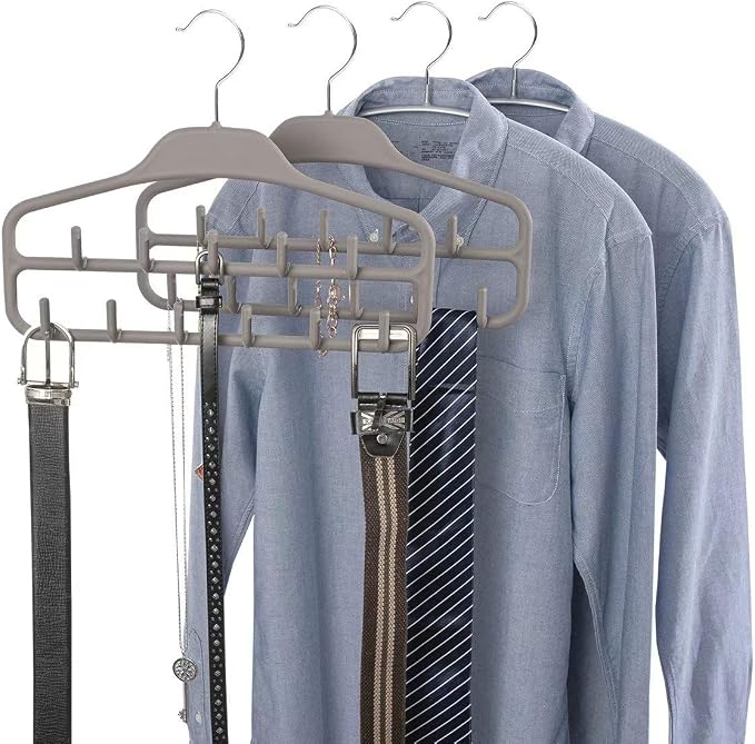 FairyHaus Belt Hanger Organizer 2 Pack, Non Slip Tie Rack Holder, Durable - Image 8