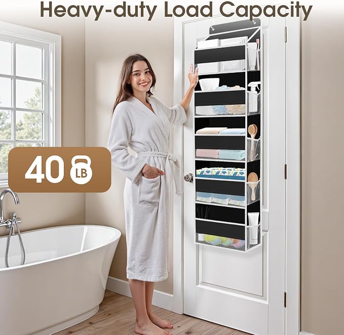 2 Pack Over The Door Organizer, Hanging Storage Organizer - Image 5