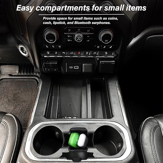 JKCOVER Center Console Coin Box Organizer Compatible - Image 8