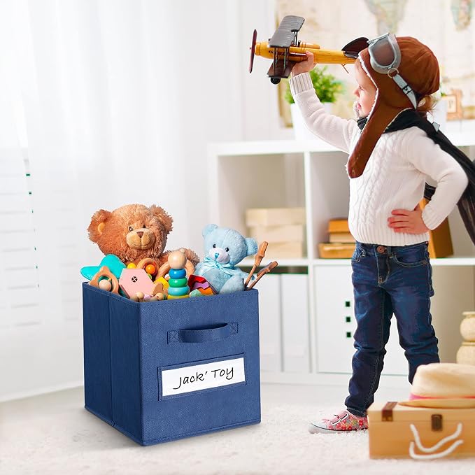 artsdi 11 Inch Storage Cube, Storage bin Foldable Fabric Cube Storage Bins - Image 5