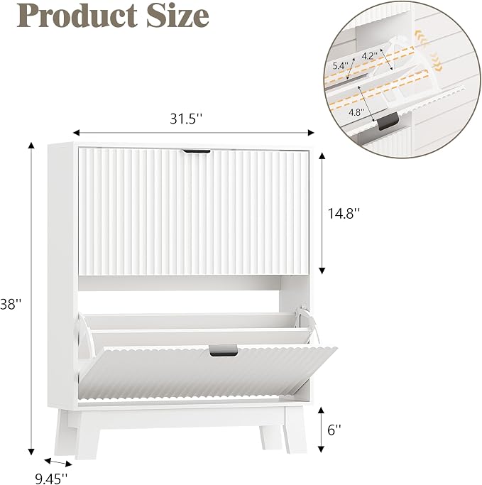 Shoe Cabinet Storage for Entryway - Image 2