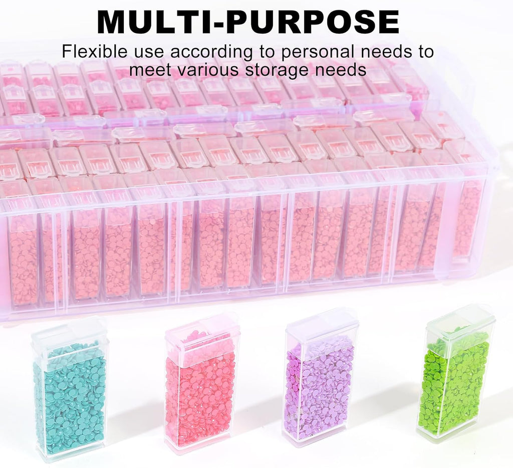 VTG Diamond Painting Storage Containers with 320 Grids Diamond Art