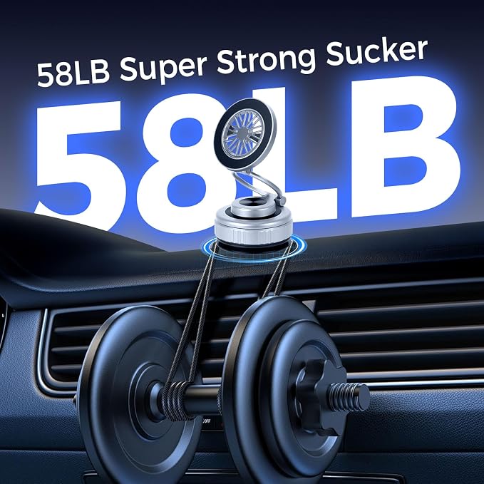 2026 Upgraded 360° Nano Gel Vacuum Magnetic Car Phone Holder, Reinforced Ultra - Image 3