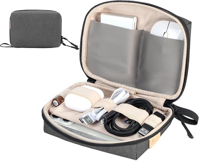 SIMTOP Electronics Organizer Cord Organizer Travel, Small Tech Bag by SIMTOP