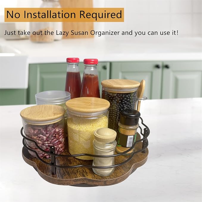 2 Pack, 360° Rotating Lazy Susan Organization and Storage - Image 5