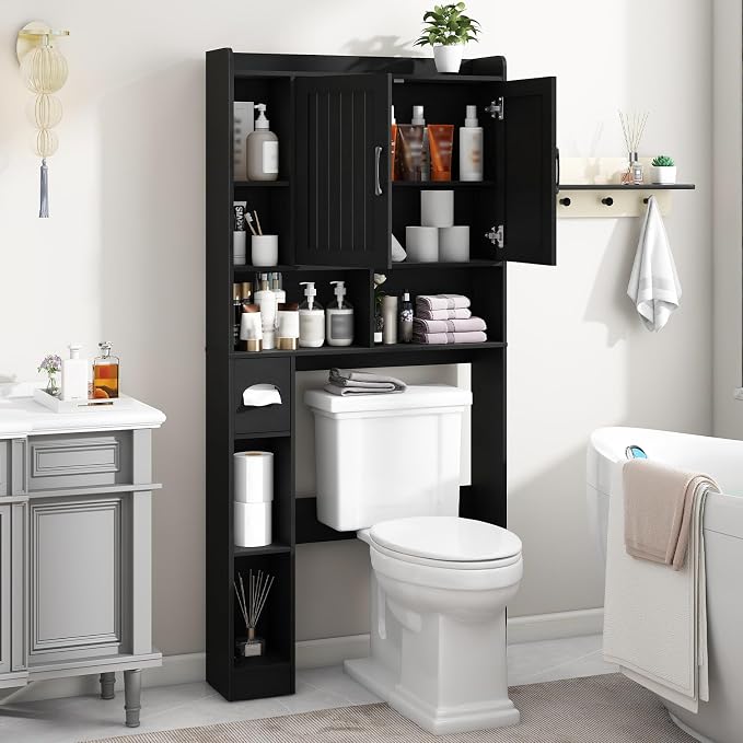 Vabches Over The Toilet Storage Cabinet, Farmhouse Storage Cabinet Over Toilet - Image 4