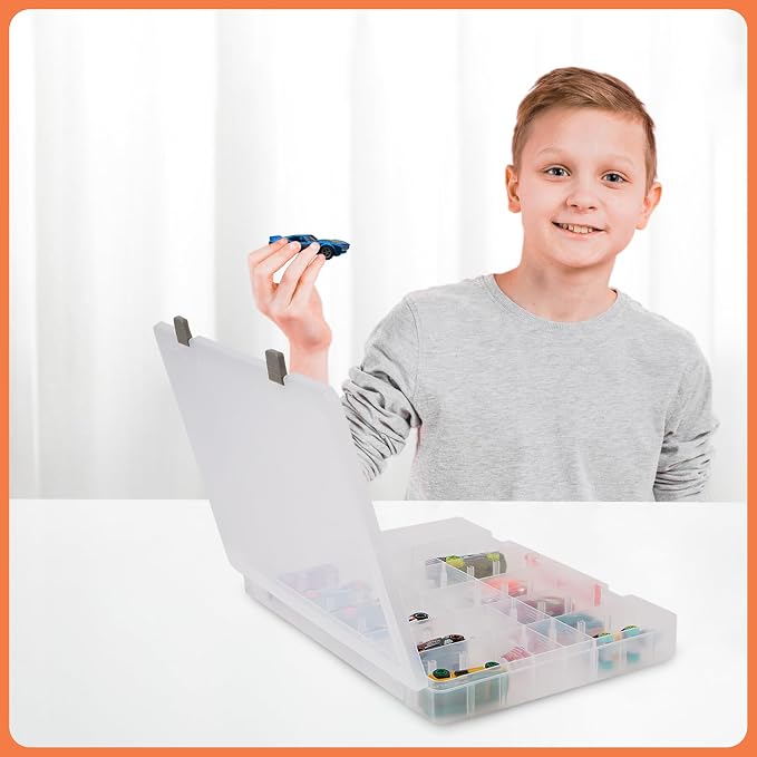 Mini Toy Organizer Box – 48 Compartment Storage Case - Image 9