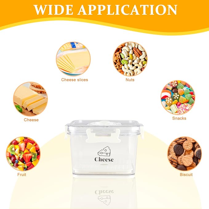 Cheese Container for Refrigerator, Cheese Keeper - Image 3