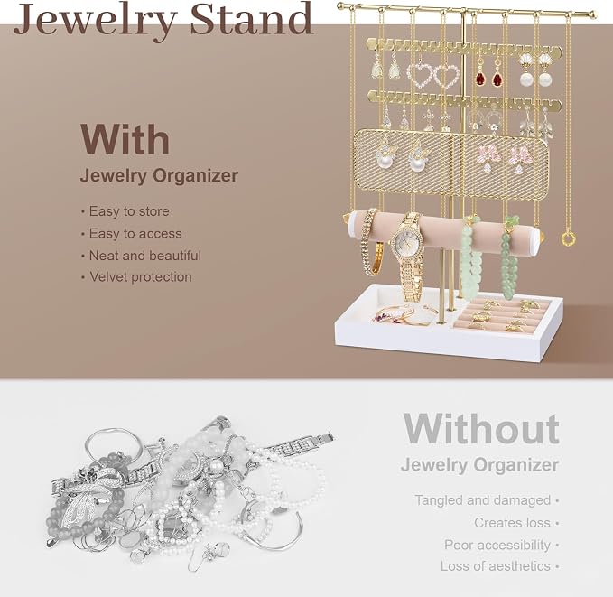 Hyber&Cara 3 Tier Jewelry Display Stand - Image 3