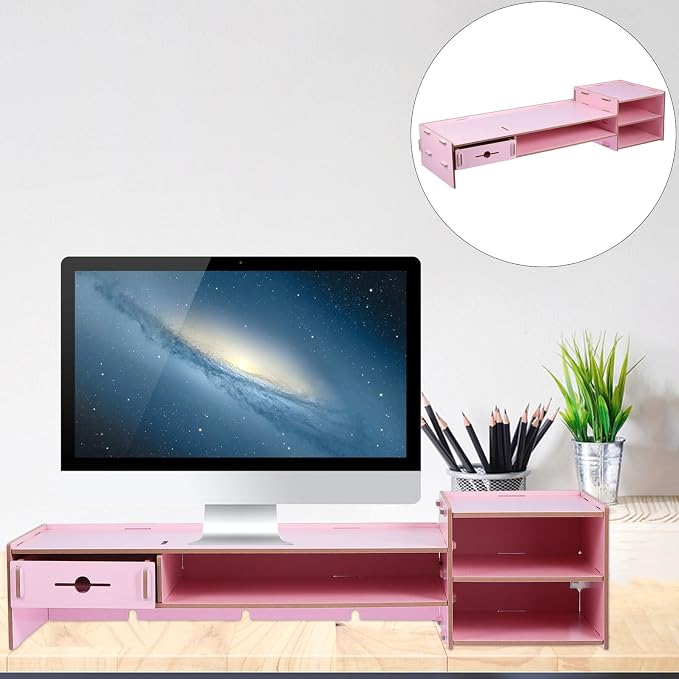 Pink Computer Monitor Stand Riser - Image 9