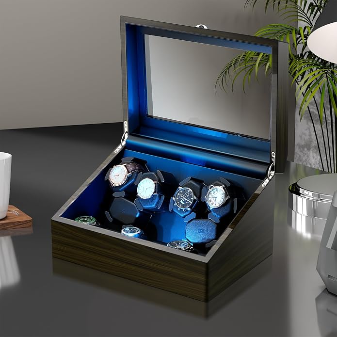 Watch Winder for Automatic Watches, Ultra Quiet Motor, 4 Automatic Watches and - Image 8