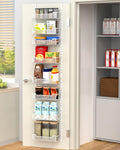 VyGrow 12.3" W Narrow Over the Door Pantry Organizer, 8-Tier Over the