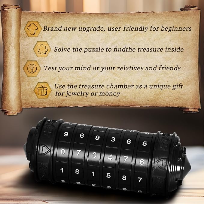 Da Vinci Code Numeric Cryptex Money Puzzle Box - Image 5
