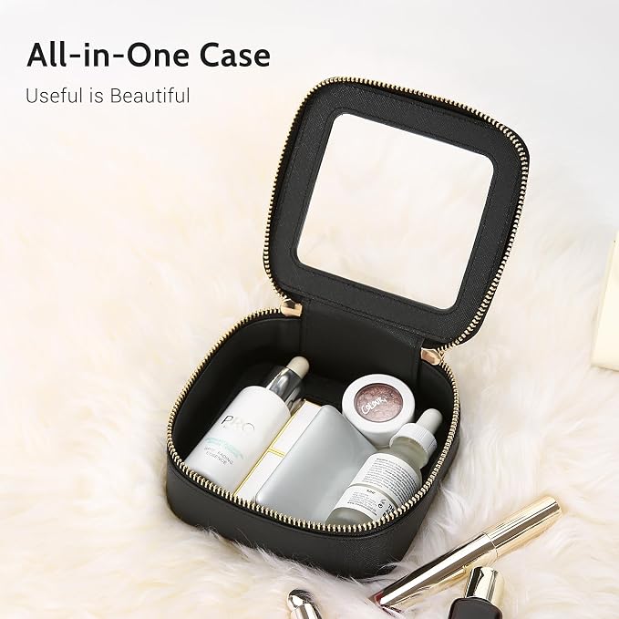Aveniee Mini Clear Makeup Bag, Small Cosmetic Bags Travel Toiletry Pouch - Image 2