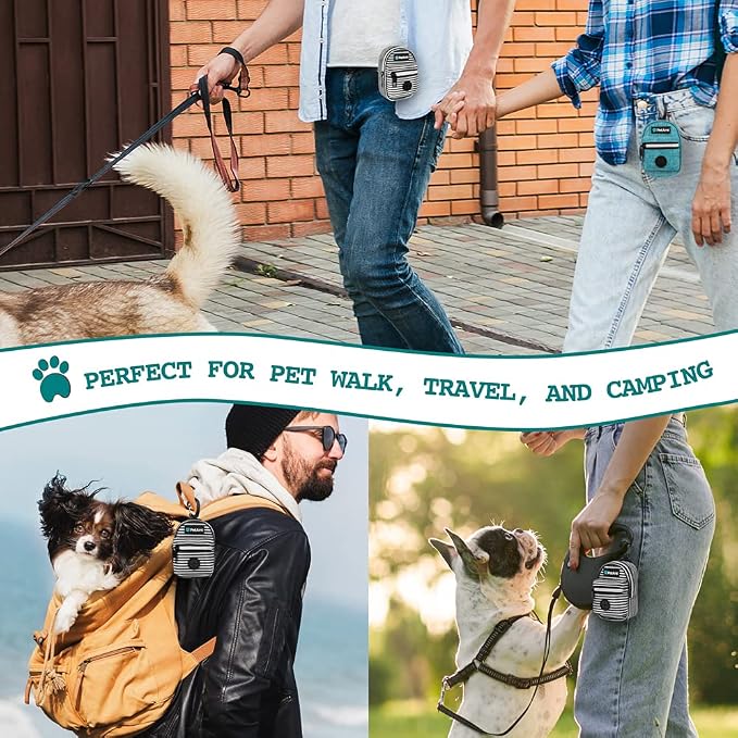 PetAmi Dog Poop Bag Holder for Leash, Dog Pet Waste Bag Dispenser For Poop - Image 6