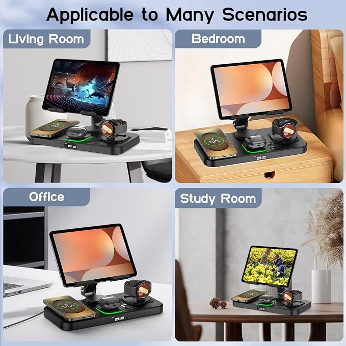 30W Charging Station for Apple Products, Foldable Wireless Charger - Image 9