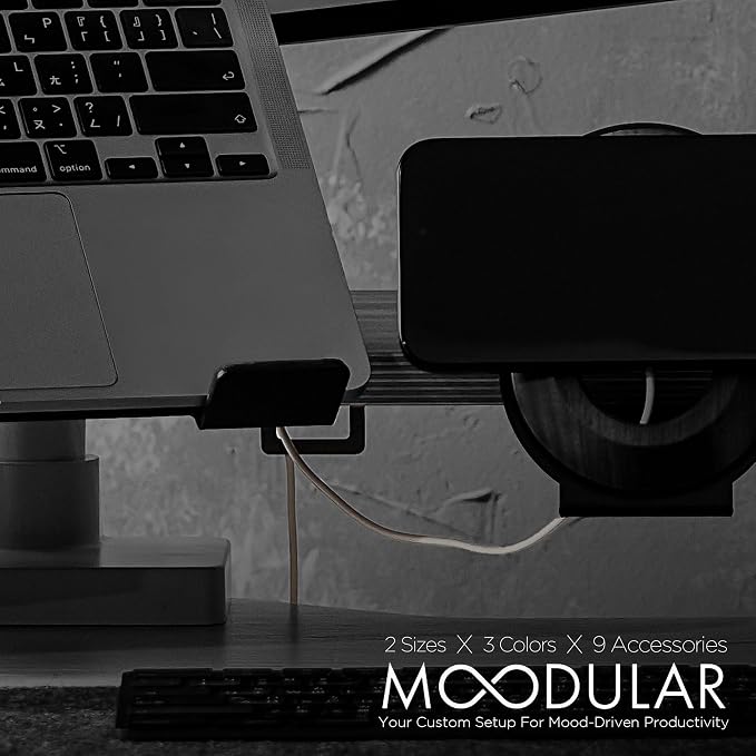 Moodular Add-ons Cable Organizer 2 Pack Black MSA-CO - Image 2