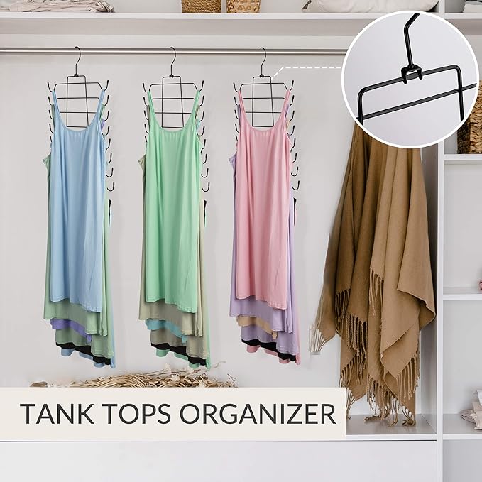 ZEDODIER 6 Pack Tank Top Hanger Space Saving, Bra Hangers - Image 4