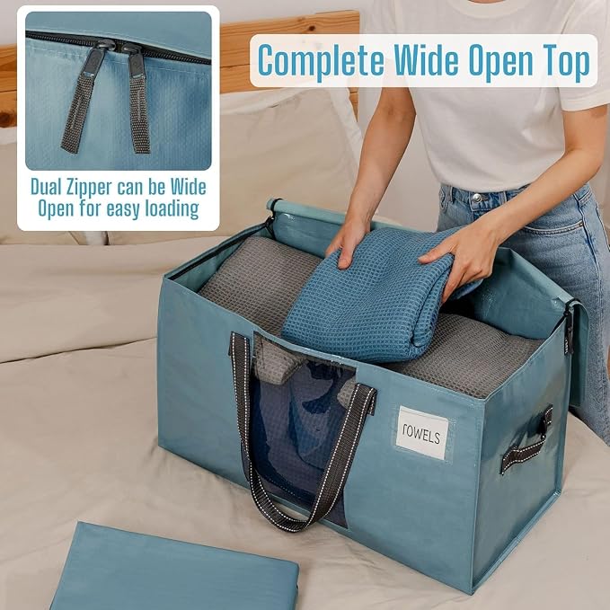 VENO 10 Pack Moving Bags, Comforter and Blanket Storage Bags - Image 2