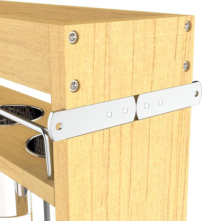 Pull Out Cabinet Organizer 5" Soft-Close Wood Pullout Shelf Organizer - Image 5